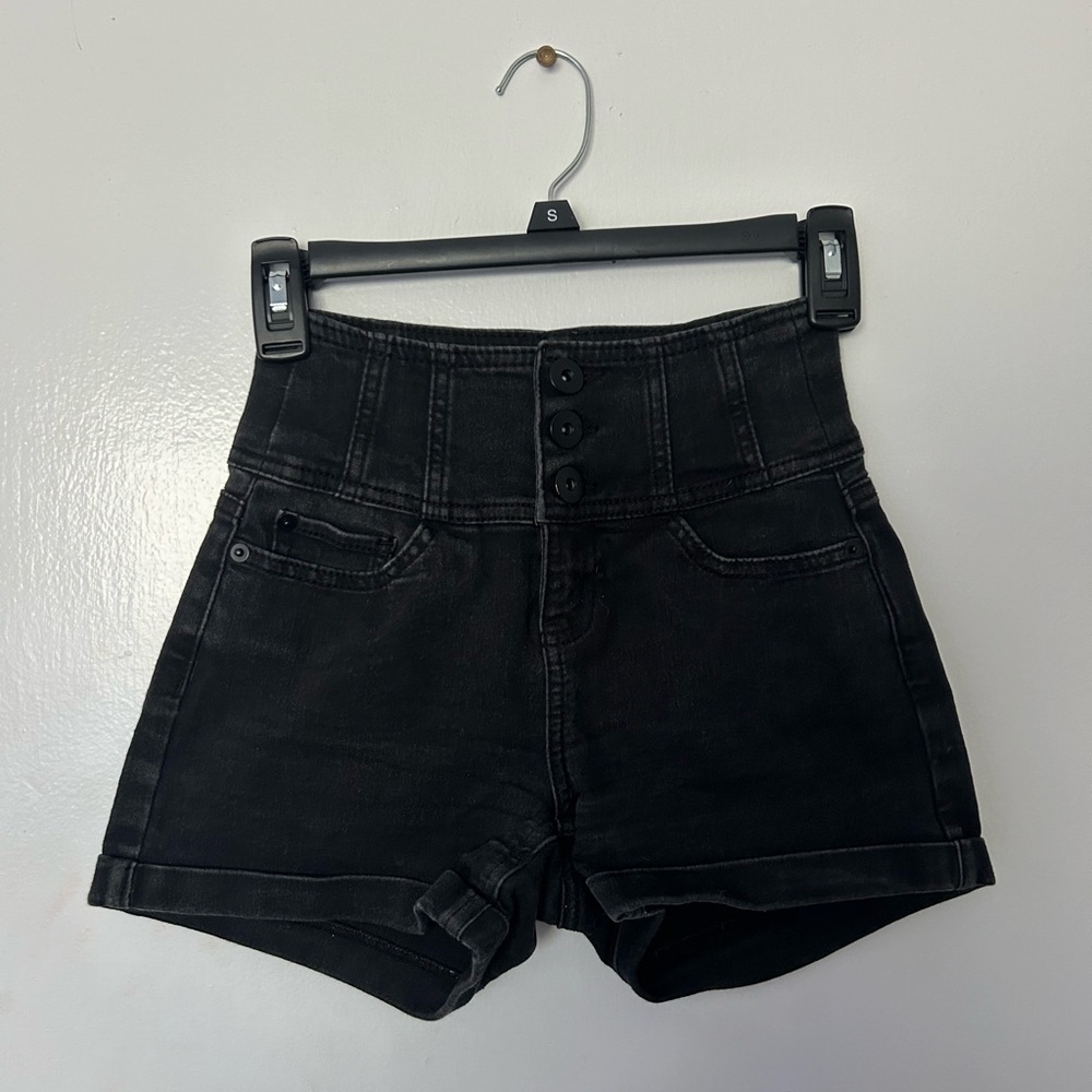 NOBO Black jean short shorts